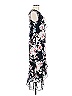 Connected Apparel Floral Blue Cocktail Dress Size 6 - photo 4