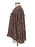Karlie Animal Print Brown Long Sleeve Blouse Size M - photo 5