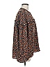 Karlie Animal Print Brown Long Sleeve Blouse Size M - photo 4