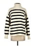 Line & Dot 100% Polyester Stripes Ivory Pullover Sweater Size XS - photo 1