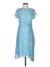 H By Halston 100% Polyester Blue Casual Dress Size 0 - photo 1
