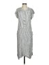 Max Studio Stripes Gray Casual Dress Size S - photo 1