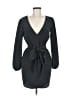 ASOS 100% Polyester Solid Gray Casual Dress Size 6 - photo 1