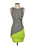 Bebe Stripes Green Cocktail Dress Size XXS - photo 1