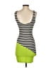 Bebe Stripes Green Cocktail Dress Size XXS - photo 2