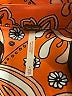 Free People 100% Polyester Paisley Orange Long Sleeve Blouse Size XS - photo 6