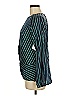 Inclán Studio Blue Teal Long Sleeve Blouse Size M - photo 5