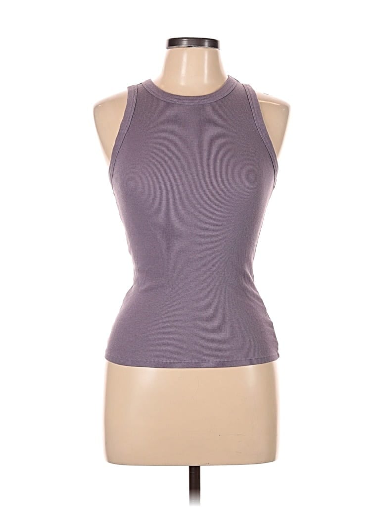 Pre-owned A New Day Tank Top Purple Halter Neckline Tops