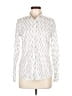 J.Crew Chevron-herringbone Ivory Long Sleeve Button-Down Shirt Size 6 - photo 1