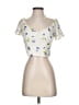 ABound Ivory Short Sleeve Top Size S - photo 1