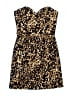 Naven 100% Polyester Animal Print Gold Brown Cocktail Dress Size XS - photo 1