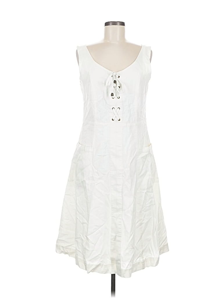 Pre-owned Chadwicks Casual Dress In White