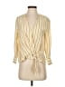 Rag & Bone 100% Silk Yellow 3/4 Sleeve Silk Top Size XXS - photo 1