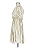 Aryn K. Stripes Ivory Casual Dress Size L - photo 5