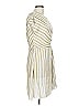 Aryn K. Stripes Ivory Casual Dress Size L - photo 4