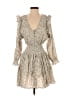 Maje Paisley Tan Cocktail Dress Size Sm (1) - photo 1