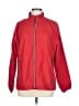 Elevate 100% Polyester Solid Red Windbreaker Size L - photo 1