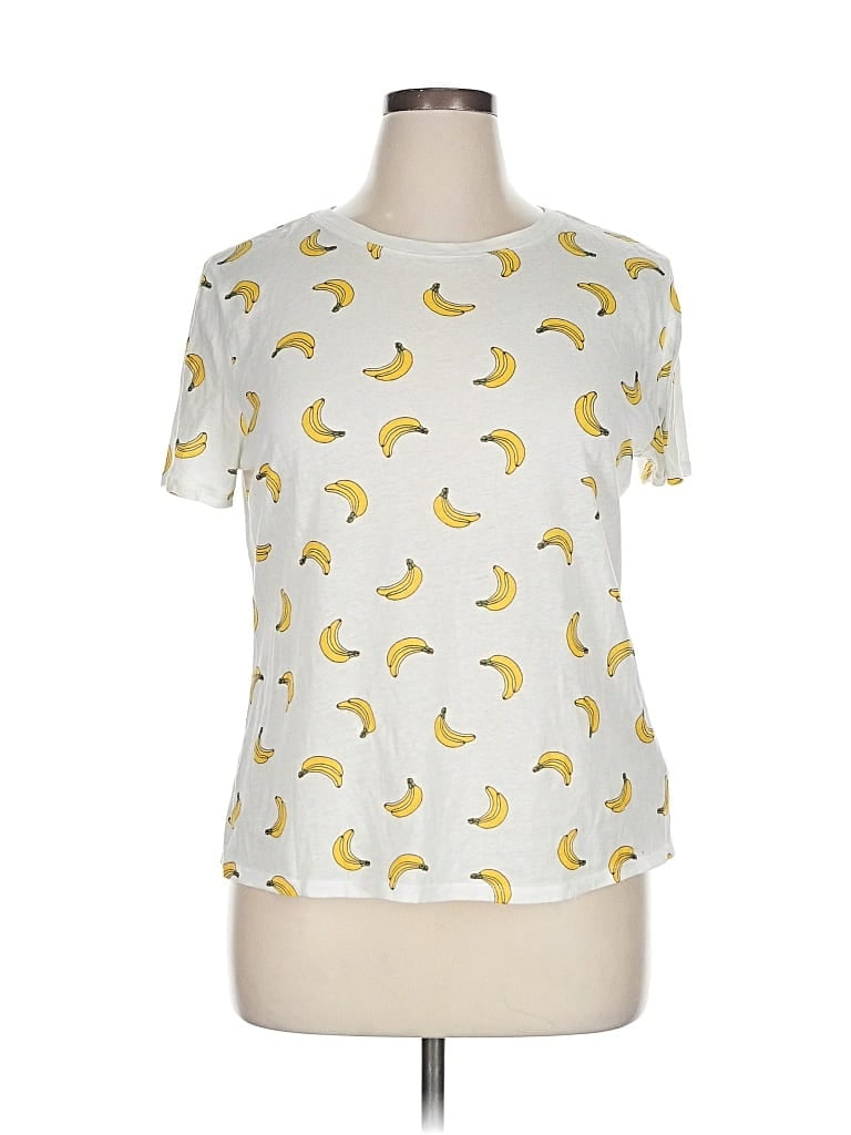 Pre-owned Forever 21 Plus Short Sleeve T-shirt In Yellow