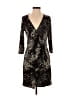 Veronica M. Animal Print Black Cocktail Dress Size S - photo 1