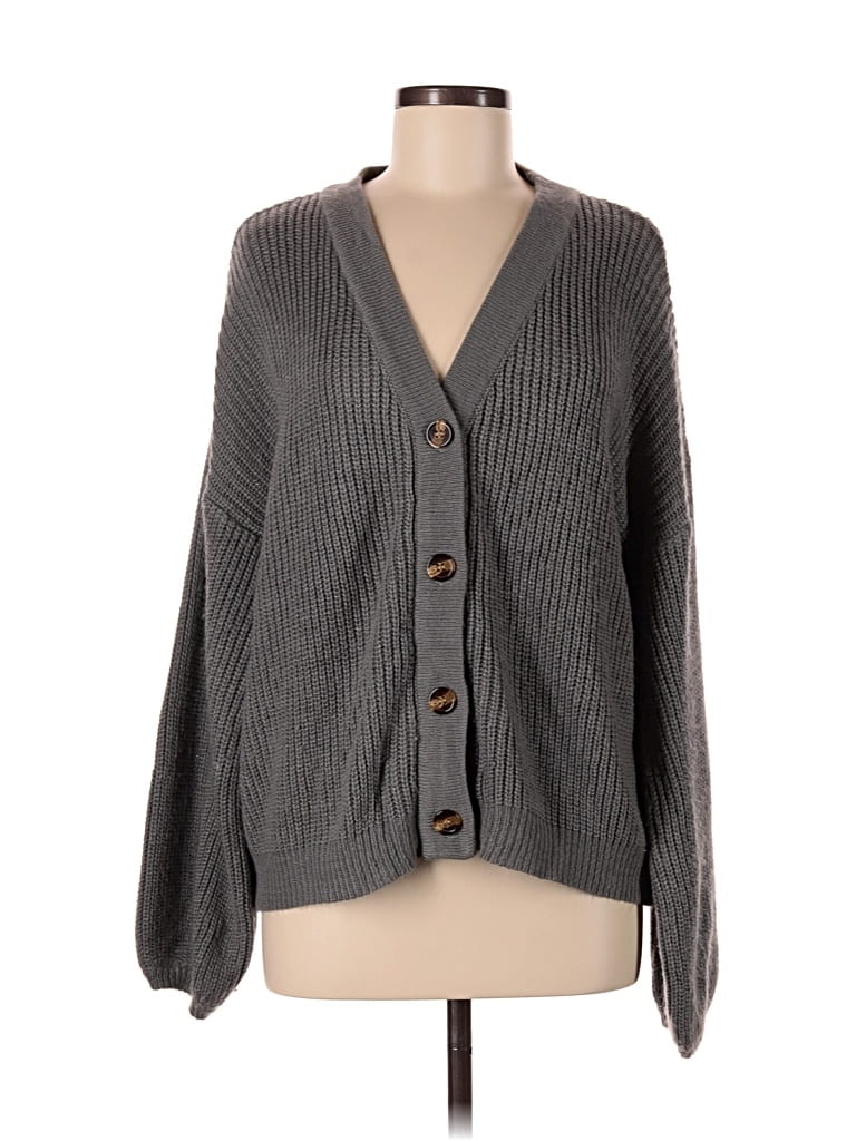Pre-owned Shein Cardigan Sweater In Gray