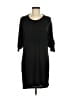 Clu Solid Black Casual Dress Size M - photo 1