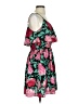 Elle 100% Polyester Floral Teal Casual Dress Size S - photo 4
