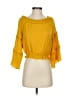 Lulus 100% Rayon Yellow 3/4 Sleeve Blouse Size S - photo 1
