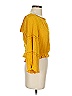 Lulus 100% Rayon Yellow 3/4 Sleeve Blouse Size S - photo 4