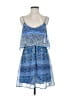 GB 100% Polyester Paisley Blue Casual Dress Size S - photo 1