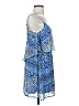 GB 100% Polyester Paisley Blue Casual Dress Size S - photo 4