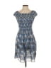Max Studio Paisley Blue Casual Dress Size S - photo 1