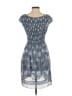 Max Studio Paisley Blue Casual Dress Size S - photo 2