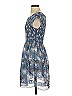 Max Studio Paisley Blue Casual Dress Size S - photo 5