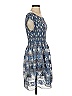 Max Studio Paisley Blue Casual Dress Size S - photo 4