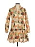 Inclán Studio Print Orange Casual Dress Size XS - photo 1
