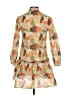 Inclán Studio Print Orange Casual Dress Size XS - photo 2