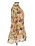 Inclán Studio Print Orange Casual Dress Size XS - photo 4