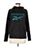 Reebok 100% Polyester Black Teal Pullover Hoodie Size M - photo 1