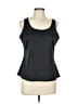 Essentials by Milano 100% Polyester Black Gray Tank Top Size L - photo 1