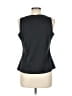 Essentials by Milano 100% Polyester Black Gray Tank Top Size L - photo 2