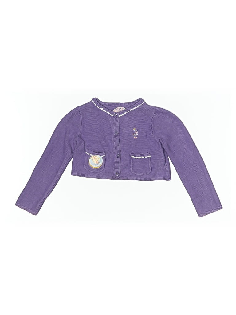 Pre-owned Sergent Major Kids' Cardigan Sweater In Purple