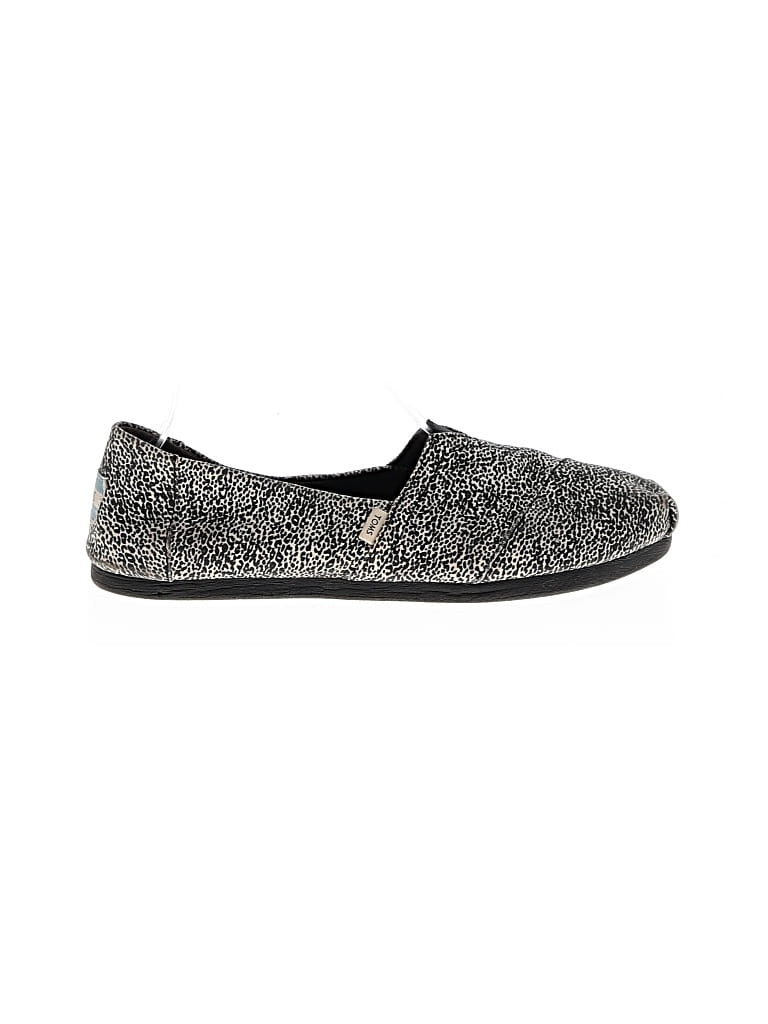 Pre-owned Toms Flats In Black