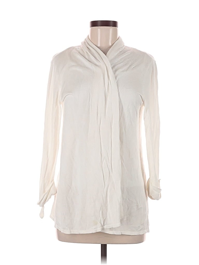 Pre-owned Premise Cardigan Sweater In White