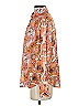 Free People 100% Polyester Paisley Orange Long Sleeve Blouse Size XS - photo 5