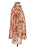 Free People 100% Polyester Paisley Orange Long Sleeve Blouse Size XS - photo 4