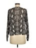 Olivaceous Animal Print Silver Cardigan Size M - photo 2