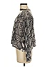 Olivaceous Animal Print Silver Cardigan Size M - photo 5