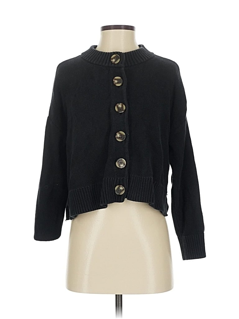Quince Cardigan Sweater: Black Sweaters & Sweatshirts - Size Small