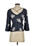 Assorted Brands 100% Viscose Gray 3/4 Sleeve Blouse Size S - photo 2