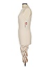 Unbranded Solid Tan Cocktail Dress Size L - photo 5